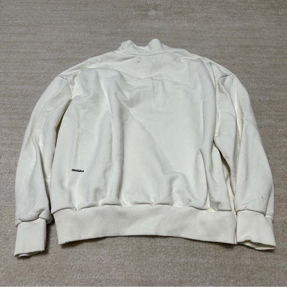 Pangaia Sand Beige Mock Neck Long Sleeve Sweatshirt Size Large Cotton - Picture 7 of 12